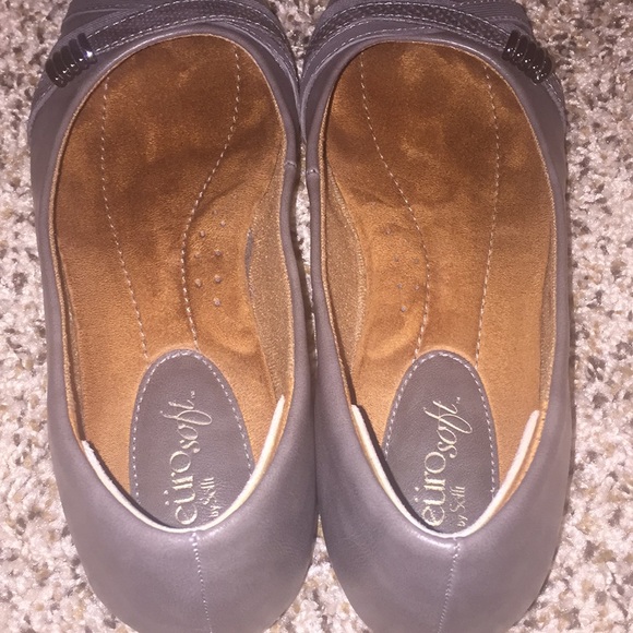 Eürosoft “Shaina” flats in gray.  With box! - Picture 3 of 4